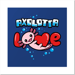 Funny Cute Kawaii Axolotl Valentine Lovers Cute Axolotl Meme Posters and Art